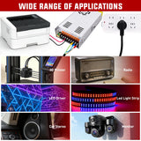 AC 110V/220V to DC 24V Voltage Converter 15A 360W Switching Power Supply Adapter Transformer Low Voltage Output LED Driver for LED Strip Light Radio CCTV Camera Security Video System