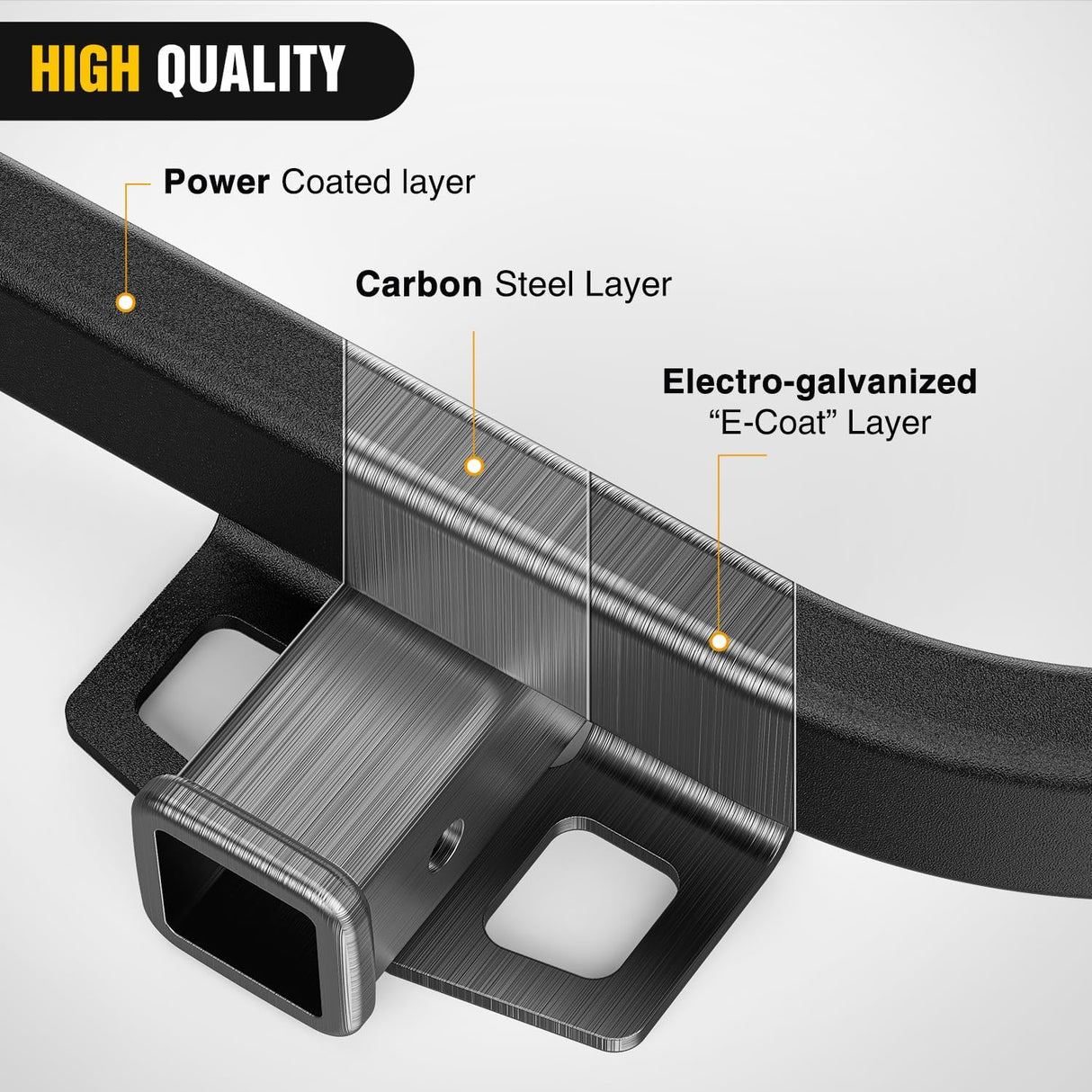 Tow Hitch for 2021-2025 Hyundai Santa Fe 2021-2025 Kia Sorento | 2 Inch Receiver Class 3 Trailer Hitch for 2021 2022 2023 2024 2025 Hyundai Santa Fe 2021-2025 Kia Sorento Black Powder Coated