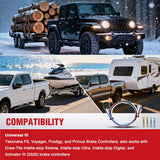 Wiring Harness Kit Brake Controller Wiring Harness Adapter for Tekonsha Reese and Draw-Tite Trailer Brake Controller Side Plug 31-Inches Towing Hitch Trailer RV