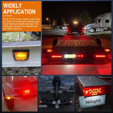 Rectangular Trailer Light Kit 2PCS Stop Turn Tail Side Marker License Lamps Submersible Waterproof For 12V Utility Boat Camper RV Trucks