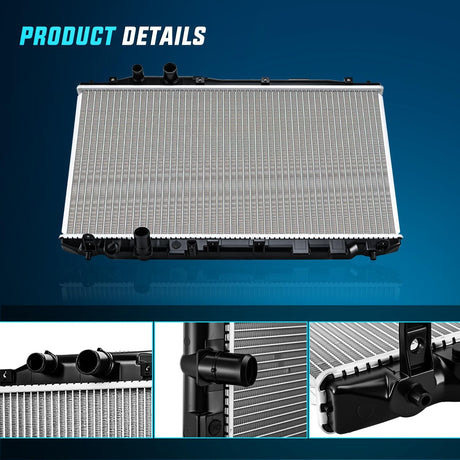 Radiator for Honda Civic 2006 2007 2008 2009 2010 2011 L4 1.8L 2.0L, Engine Coolant Radiator Assembly Replace# 19010RNBC51