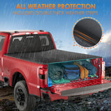 Truck Bed Tonneau Cover Soft Tri-fold Compatible with 1999-2024 Ford F250 F350 Super Duty-6.75ft 2013 2014 2015 2016 2017 2018 2019 2020 2021 2022 2023 2024