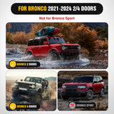 Grille Guard for Ford Bronco 2021 2022 2023 2024 2025 – Heavy Duty Steel Front Bumper Protector Bull Bar, Bolt-On Skid Plate for Off-Road, Matte Black (Not for Bronco Sport)
