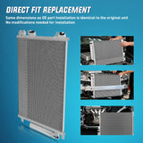 AC Condenser Compatible with Chrysler 300 2005-2010 2012 2014 Dodge Challenger 08-16 Charger 06-09, 12-16 Magnum 05-08 Air Conditioning A/C Condenser w Receiver Drier Replace# 3237, 5137693AA