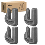 4PCS Weld-On Forged Clevis Grab Chain Hooks 5/16 Inch Heavy Duty Forged Grade 70 Grade Utility Hook Weldable for Trailer Truck, Rigging, Car, SUV, RV, UTV, Tractors Work Loading Capacity 4700 LBS