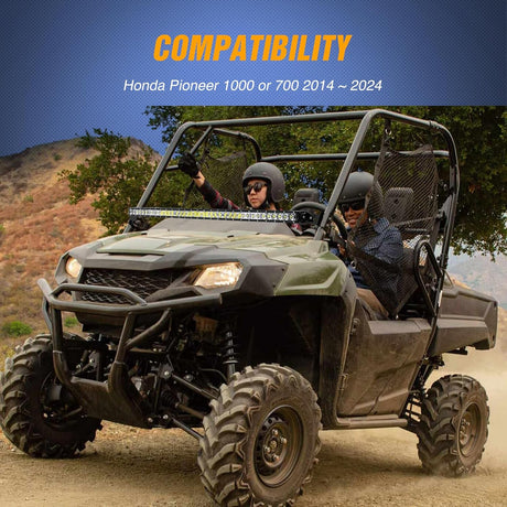 Light Bar UTV Front Side A Pillar Hood Mounting Brackets for 50-54 inch Lights Pods Compatible with Pioneer 700 1000 2014 2015 2016 2017 2018 2019 2020 2021 2022 2023 2024