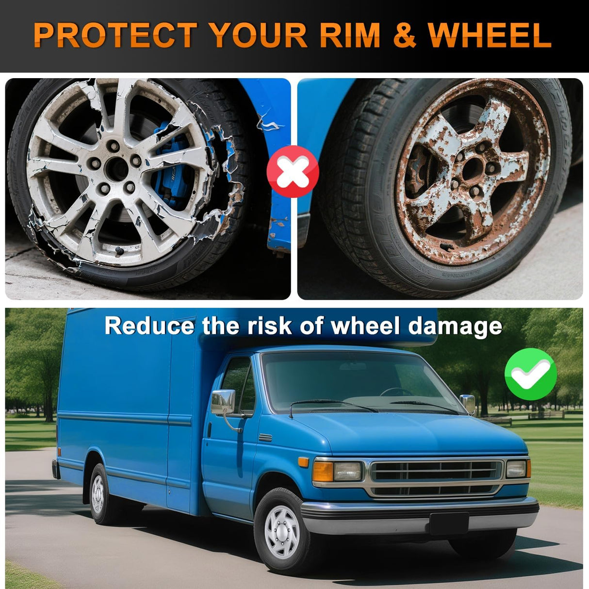 Wheel Cover Hubcaps 16 Inch for Ford Truck CEG 1998-2007 Econoline MTD E250 E350 E450 E550 2008-2021 Hub Caps 16 inch Set of 4 Rim Covers Protector Wheel Replacement F8UZ1130AA 7 spoke, Silver