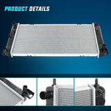 Radiator for Chevrolet Silverado 2500 GMC Sierra 2500 1999 2000 V8 6.0L, Avalanche 1500 2002 2003 2004, Manual Transmission Without Engine Oil Cooler
