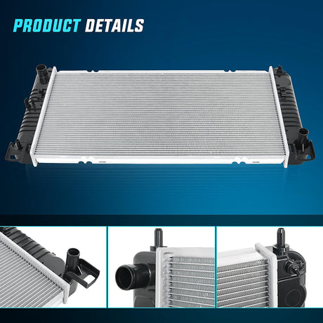 Radiator for Chevrolet Silverado 2500 GMC Sierra 2500 1999 2000 V8 6.0L, Avalanche 1500 2002 2003 2004, Manual Transmission Without Engine Oil Cooler