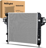 Radiator for Jeep Liberty 3.7L 2002 2003 2004 2005 2006, Engine Coolant Radiator with Oil Cooler, Automatic Transmission, Replace# 52080120AB, CU2481, 2481