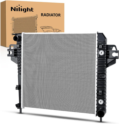 Radiator for Jeep Liberty 3.7L 2002 2003 2004 2005 2006, Engine Coolant Radiator with Oil Cooler, Automatic Transmission, Replace# 52080120AB, CU2481, 2481