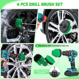 Automotive Tools 52PCS Car Detailing Kit Auto Cleaning Tools Wash Set with Storage Carry Bag Home Use for Interior Exterior Deep Clean Polish Car Care Windshield Dashboard Seat Air Vents Wheels Tires, Green