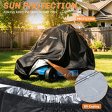 Zero Turn Mower Cover 80 Inch, Waterproof Lawn Mower Cover | Fits Mowers up to 80 InchL x 62 InchW x 55 InchH, 420D Heavy Duty Fabric, All-weather & UV Protection