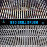 BBQ Grill Brush By GRILL CHIEF - 18 Inch - 3 Stainless Steel Brushes in 1 - Best Barbecue Cleaner Tools Accessories - Outdoor Kitchen Wire Bristles Cleaning Grates Parts Set to Handle Weber, Charbroil, Gas, Electric, Porcelain, Infrared Grills
