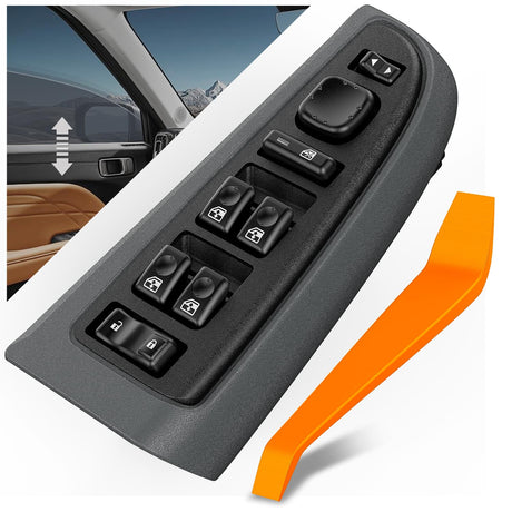 Power Master Window Switch Black Bezel Compatible with 2003 2004 2005 2006 2007 Chevrolet Silverado 1500 2500 3500 Avalanche Suburban Tahoe Cadillac Escalade GMC Sierra Yukon Replacement Set