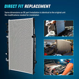 Radiator for Honda Accord 2008 2009 2010 2011 2012, Crosstour 2012 2013 2014 2015 2.4L L4, Engine Coolant Radiator Assembly Replace# 19010R70A51