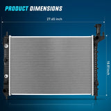 Radiator for Chevy Traverse 2009 2010 2011 2012 2013 2014 2015 2016 2017,GMC Acadia 2007-2016, Buick Enclave 2008-2017, Outlook 2007-2010 V6 3.6L, Automatic Trans