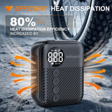 Mini Bike Pump with Gauge 150PSI Presta & Schrader Valve | Compact 150 Psi Fast Inflate Tiny Bicycle Air Pump Portable Air Inflator for Road Mountain E-Bike Motorcycle Ball