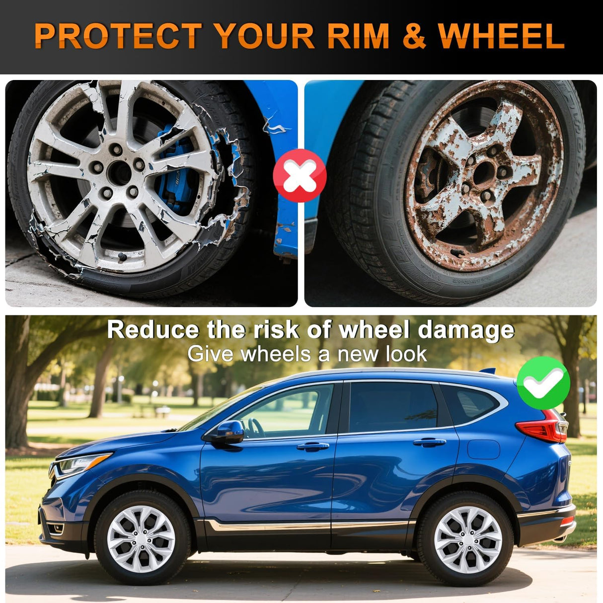 Wheel Cover Hubcaps 17 Inch Compatible with Honda CR-V CRV 2023 2024 2025 Hub Caps 17 inch Set of 4 Rim Covers Protector Wheel Replacement 44733-3A0-A02 ABS PC Material Flower Style, Silver