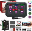 6 Gang Switch Panel Circuit Control Relay System APP RGB Backlight Fuse Wiring Harness Toggle Momentary Strobe Flash Modes Automatic Dimmable 12V 24V ON Off Pod for Car Truck Camper SUV