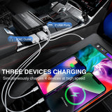 300W Power Inverter 12V DC to 110V AC Car Charger Converter with 5.4A Dual USB Ports and 2 AC Outlets for Phones Tablets Laptop Computer Game Console Kindle iPad DVD Players Black