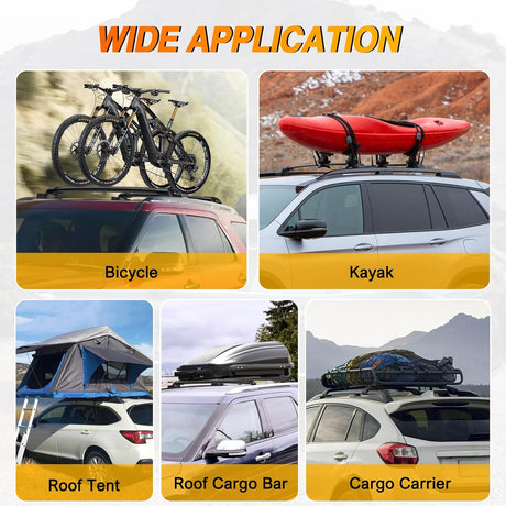 Roof Rack Cross Bars Fit for Ford Explorer 2016 2017 2018 2019 with Side Rails and Fixed Point, Adjustable Aluminum Car Crossbars for Cargo Carrier Luggage Bike Kayak Rooftop Tent Snowboard