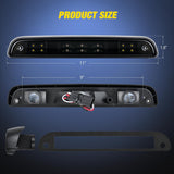 Third Brake Light Tail High Mount 3rd Stop Cargo Reverse Lights Smoked Lens Compatible with Ford F150 1994 1995 1996 F250 F350 Bronco 1992 1993 1994 1995 1996 1997 Pickup Truck Rear Cab Lamp