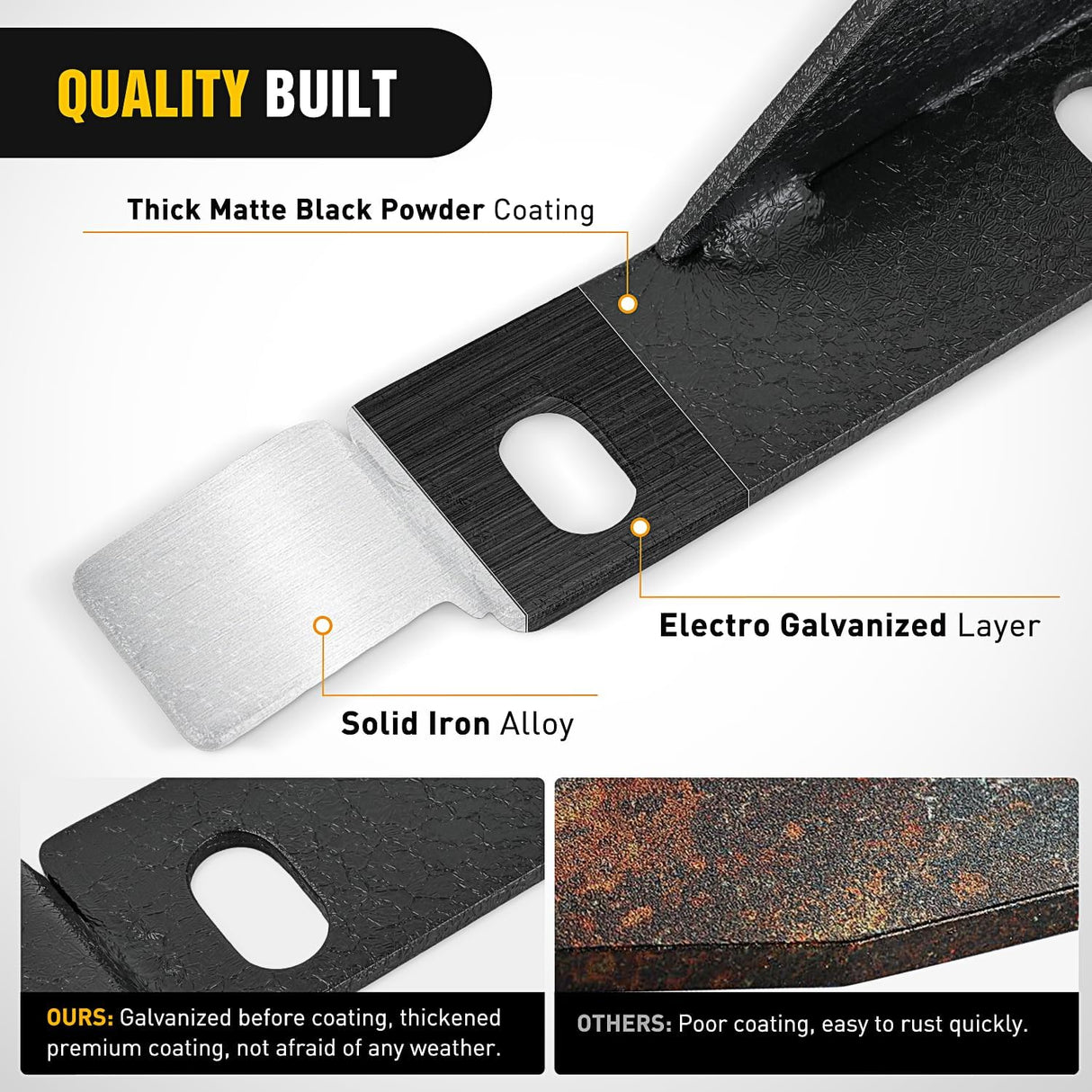 50 inch Straight LED Light Bar Bracket Mounting Upper Windshield Roof Cab Brackets Compatible with Toyota Tacoma 2005-2024