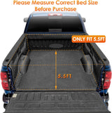 Soft Tri-fold Truck Bed Tonneau Cover Compatible with Ford F150 2004 2005 2006 2007 2008 2009 2010 2011 2012 2013 2014-5.5ft