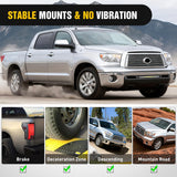 Hidden Bumper Mounting Bracket for 2007-2013 Toyota Tundra | Designed for 25 Inch Single Row Straight LED Light Bar,Heavy-Duty Steel,Front Lower Hidden Bumper Brackets