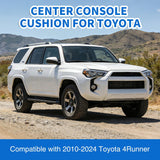 Center Console Cover Compatible with Toyota 4Runner 2010-2021 2022 2023 2024 PVC Leather Armrest Cover for Car Middle Console Cover Center Console Cushion Pad Car Armrest Box Cover,Black