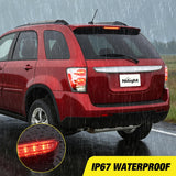 Third Brake Light for Chevy Equinox Pontiac Torrent 2007 2008 2009 | for Chevy Equinox and Pontiac Torrent 2007 2008 2009, High Mount 3rd Stop LED Van SUV Rear Cab Center Lamp Tail, Smoked