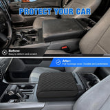 Center Console Cover for Ford F150 2021-2025 2026 Armrest Cushion | Nappa Leather Armrest Cover for Ford Car Accessories Waterproof Middle Console Cushion (Only fit for Work Surface Console)