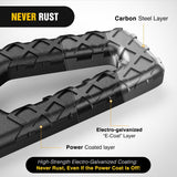 Tow Hitch Step Bar 2 Inch Receiver Bumper Guard Jeep Truck SUV Van | Rear Bumper Protector Heavy Duty Steel 350lbs Capacity Wide Non-Slip 5/8 Inch Pin Clip Anti-Rattle Stabilizer Rust-Resistant