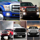 LED Fog Light Assembly Compatible with 2011 2012 2013 2014 2015 2016 Ford F250 F350 F450 F550 with Daytime Running Lights Driving Lamp Plug and Play Driver side and Passenger Side