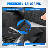 Dash Cover for Toyota Rav4 2019 2020 2021 2022 2023 2024, Custom Fit Suede Dashboard Mat Non‑Slip Sunshade Glare Protector Interior Accessories Black