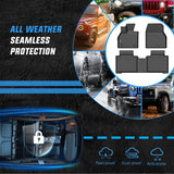 TPE Floor Mats for Subaru Solterra Toyota BZ4X 2023 2024 2025 2026, All Weather Custom Fit Heavy Duty Floor Liners