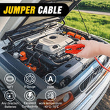 Car Emergency Kit with Jumper Cable Air Compressor Tire Repair Essential Tools First Aid Alligator Connector Electrical Kit for Travel Camping Outdoor Cars Truck SUV RV