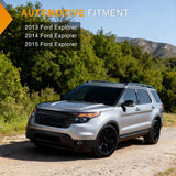 Fog Lights Assembly Compatible with 2013 2014 2015 Ford Explorer w/H11 12V 55W Bulbs Clear Lens Driver and Passenger Side