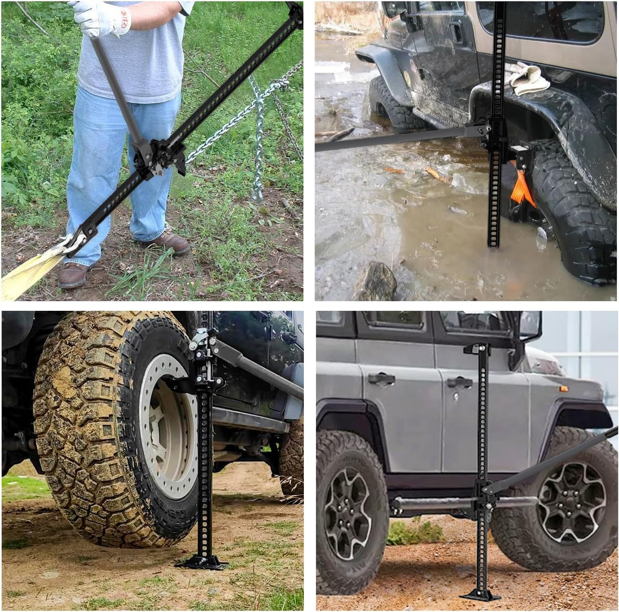 Farm Jack, 48 inch Utility High Lift Ratcheting Off Road Jack for Truck/SUV/ATV/CAR, 7000 lbs/3 Ton Capacity