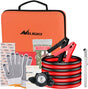 Car Emergency Kit with Jumper Cable Air Compressor Tire Repair Essential Tools First Aid Alligator Connector Electrical Kit for Travel Camping Outdoor Cars Truck SUV RV