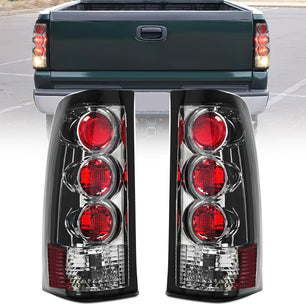 1999-2006 GMC Sierra 1999-2002 Chevy Silverado Taillight Assembly Rear Lamp Smoke Housing Rear Lamp Replacement Only Fits Fleetside Models Driver Passenger Side Nilight
