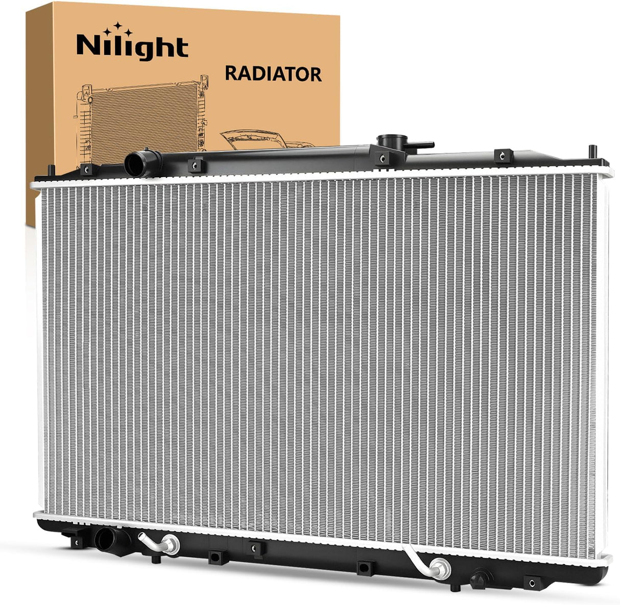 Radiator for Honda Odyssey V6 3.5L 2005 2006 2007 2008 2009 2010 Automatic Transmission, Engine Coolant Radiator Assembly with Transmission Oil Cooler