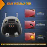 LED Cab Marker Lights 5 PCS 9 LED Smoke Lens Amber Roof Running Clearance Light Compatible with 1999 2000 2001 2002 Dodge Ram 2500 3500 Pickup Trucks