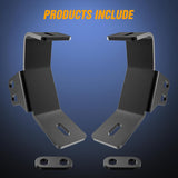 Light Bar UTV Front Side A Pillar Dual Lights Hood Mounting Brackets for LED Pods Compatible with Polaris RZR XP 1000 2014 2015 2016 2017 2018 2019 RZR XP 900 2015-2019