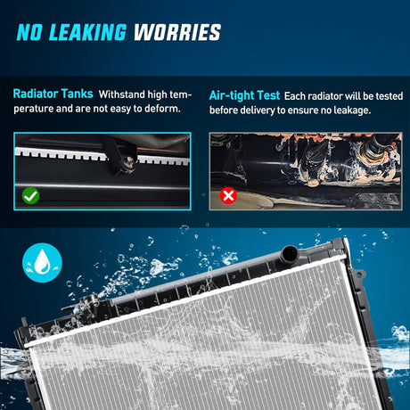 Radiator for Tacoma 2.7L L4 3.4L V6 Base DLX Pre Runner SR5 1995 1996 1997 1998 1999 2000 2001 2002 2003 2004