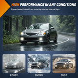 Fog Light Assembly Fog Lights Assembly Compatible with 2002 2003 2004 Acura RSX Left Driver and Right Passenger Side Clear Lens H11 12V 55W Bulbs