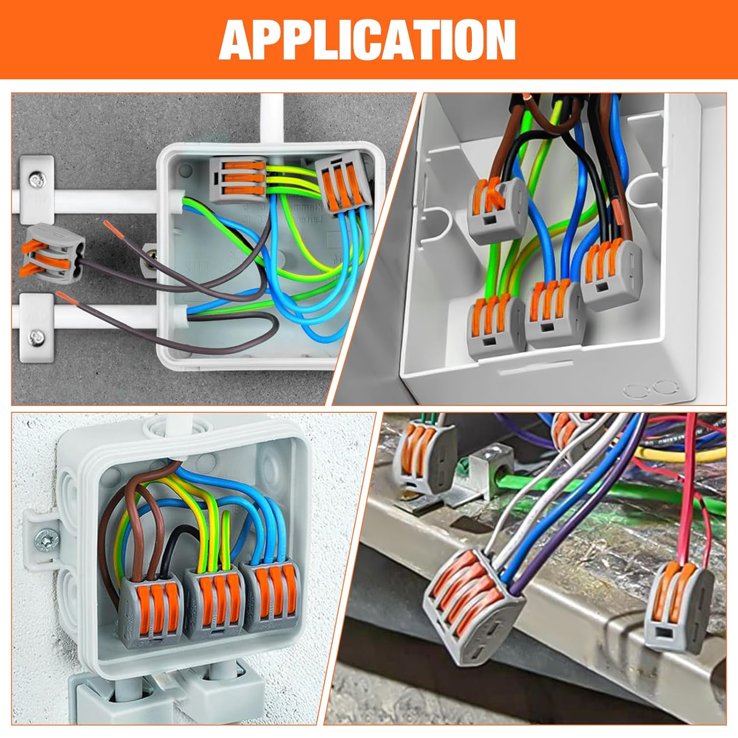 115Pcs Lever Wire Connectors Kit Nilight