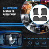 TPE Floor Mats for Honda Civic Sedan 2012 2013 2014 2015, All Weather Custom Fit Heavy Duty Floor Liners