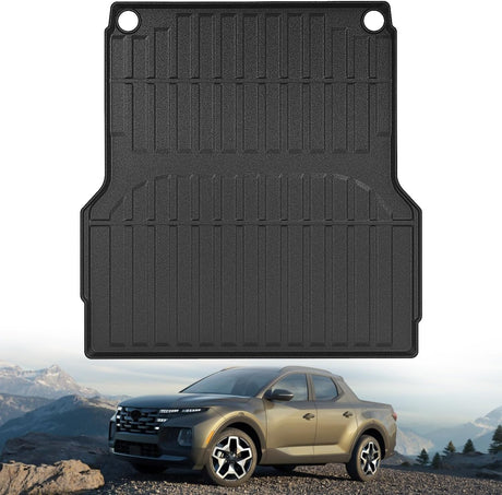 Truck Bed Mat 4.3 FT for 22-25 Hyundai Santa Cruz, TPE Heavy-Duty Pick-up Bed Liner for Hyundai Santa Cruz 2022 2023 2024 2025, Anti-Slip Texture, All Weather Protection
